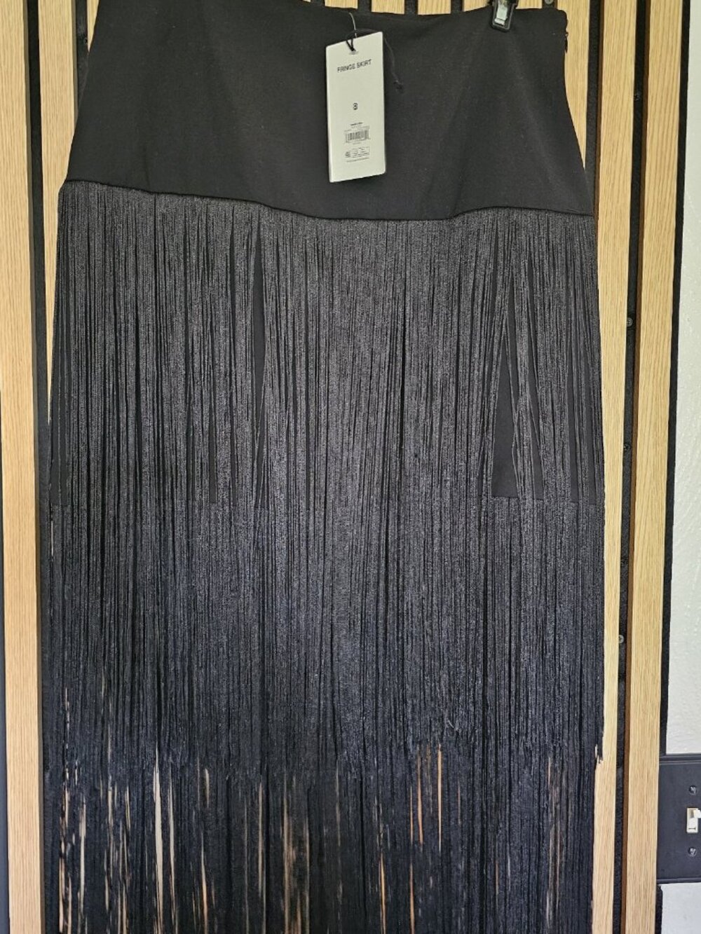 Scoop Black Skirts (2) - Fringe Skirt 8 + Lace Maxi XS, NWT